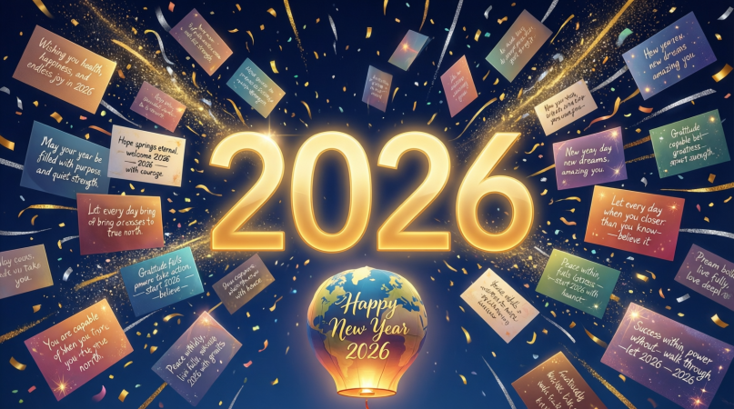 130 Happy New Year Wishes to Start 2026 With Hope, Purpose, and Positivity
