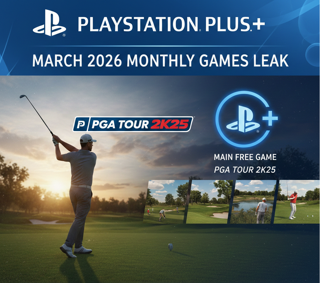 PlayStation Plus March 2026 Leak Points to PGA Tour 2K25 as Main Free Game